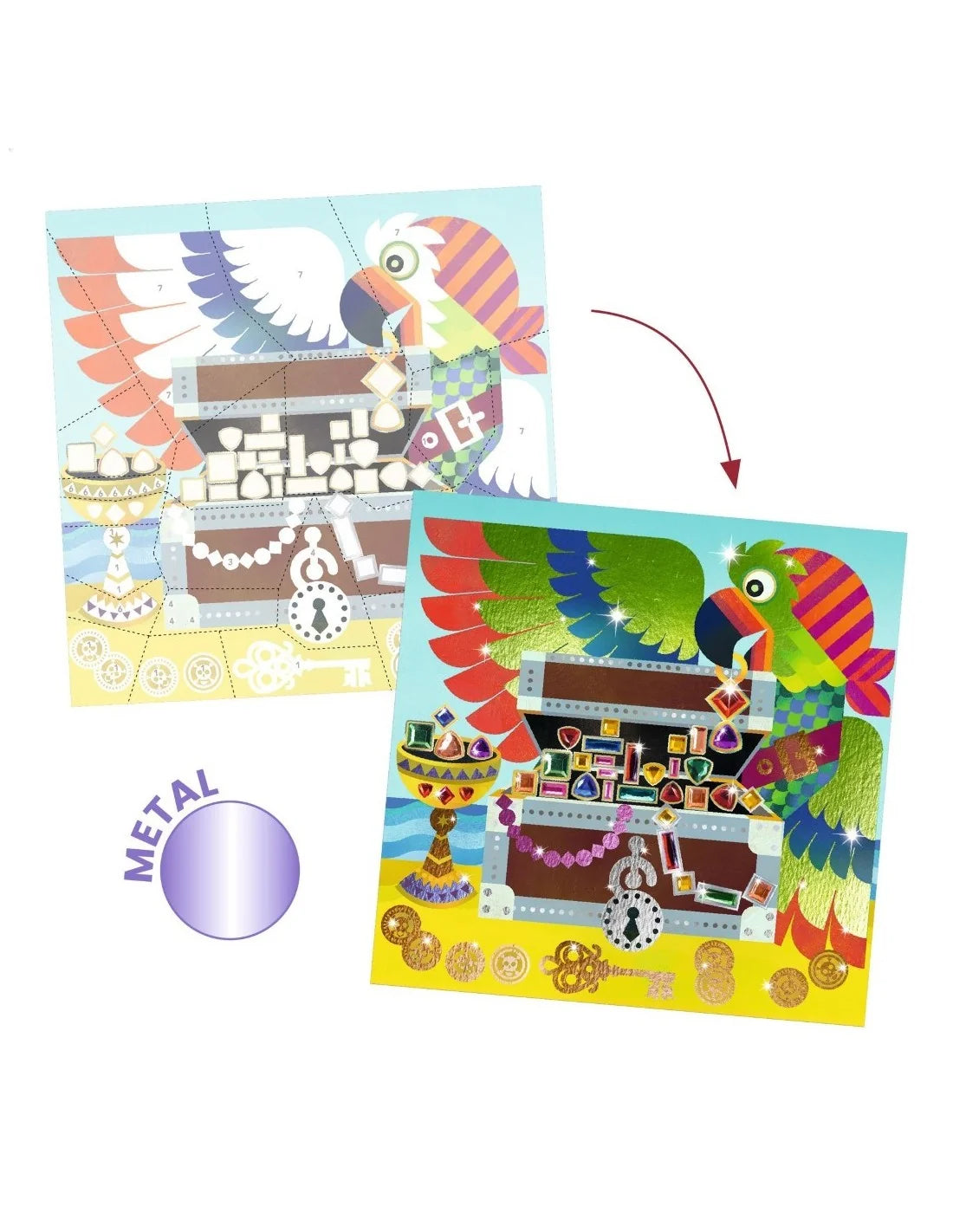 Djeco - Gekleurde folie - Klaar om te enteren!