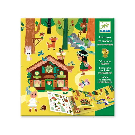 Djeco - Stickerverhalen - Het betoverde bos