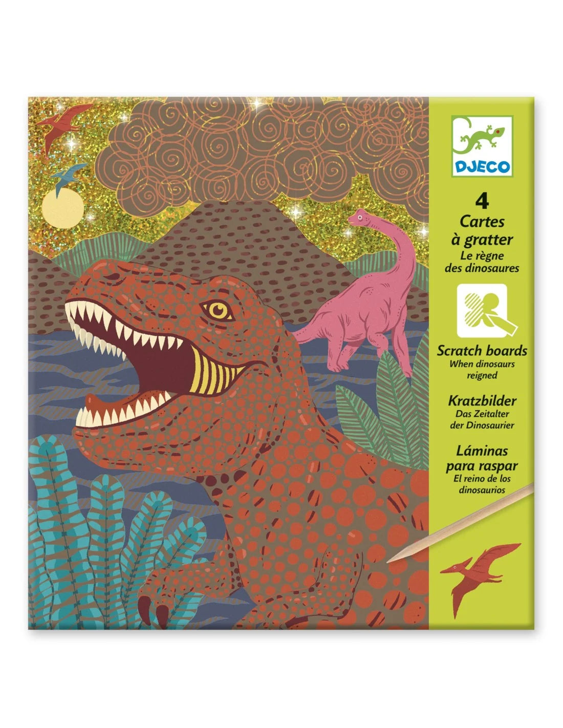 Djeco - Kraskaarten - Dinosaurussen