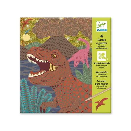 Djeco - Kraskaarten - Dinosaurussen