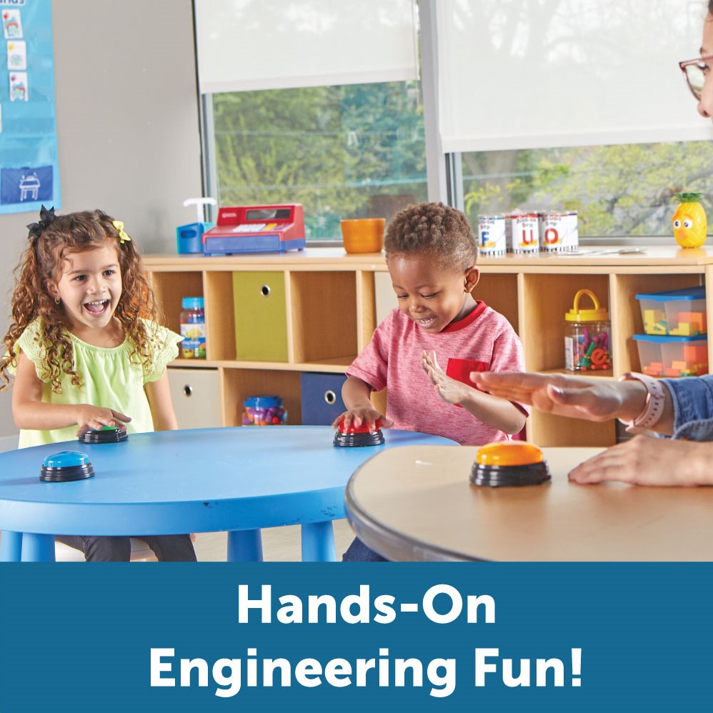 Learning Resources - Lights And Sounds Buzzers (Set of 4)