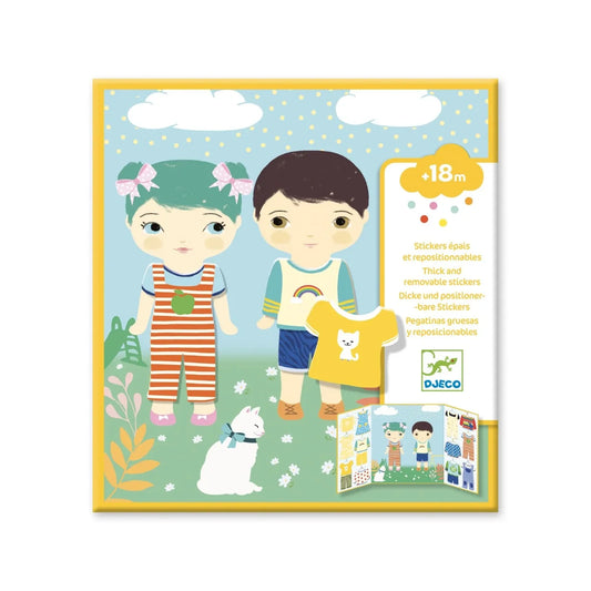 Djeco - Herbruikbare stickers - Les habits