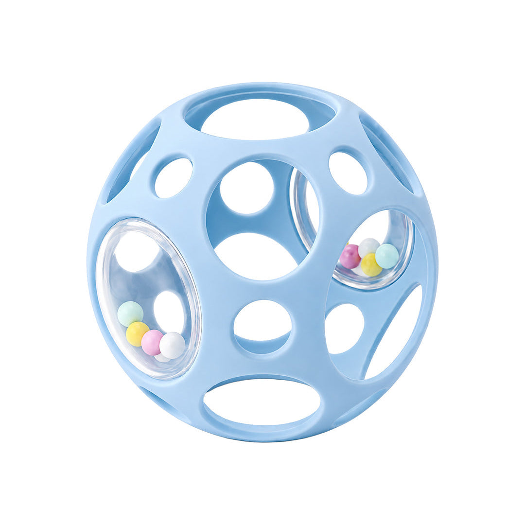 Little L sensorische bal rammelaar blauw