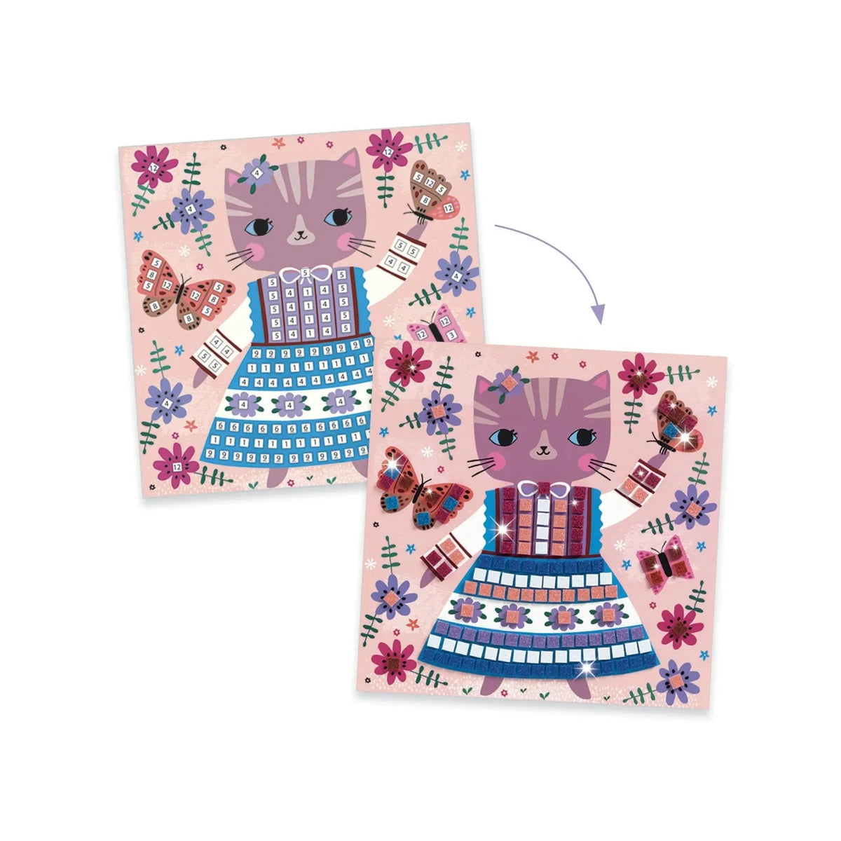 Djeco - Mozaiekset -  Lovely Pets
