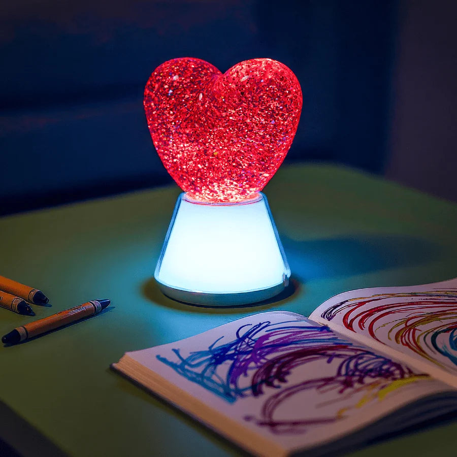 Little L | Magic Glow Heart – Sfeerlamp met glitters en wisselende kleuren