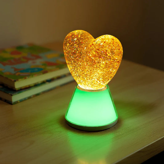 Little L | Magic Glow Heart – Sfeerlamp met glitters en wisselende kleuren