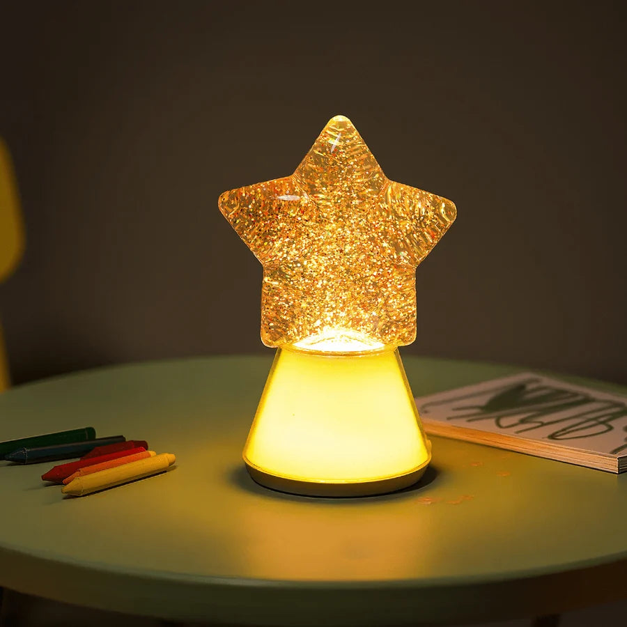 Little L | Magic Glow Star – Sfeerlamp met glitters en wisselende kleuren