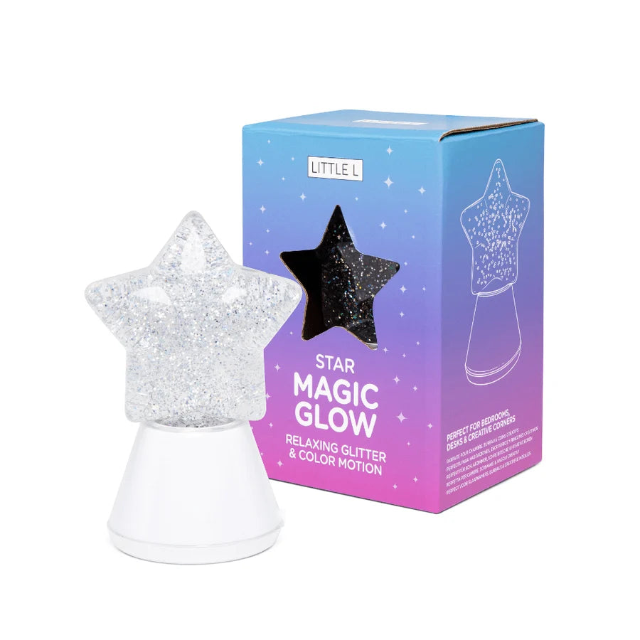 Little L | Magic Glow Star – Sfeerlamp met glitters en wisselende kleuren