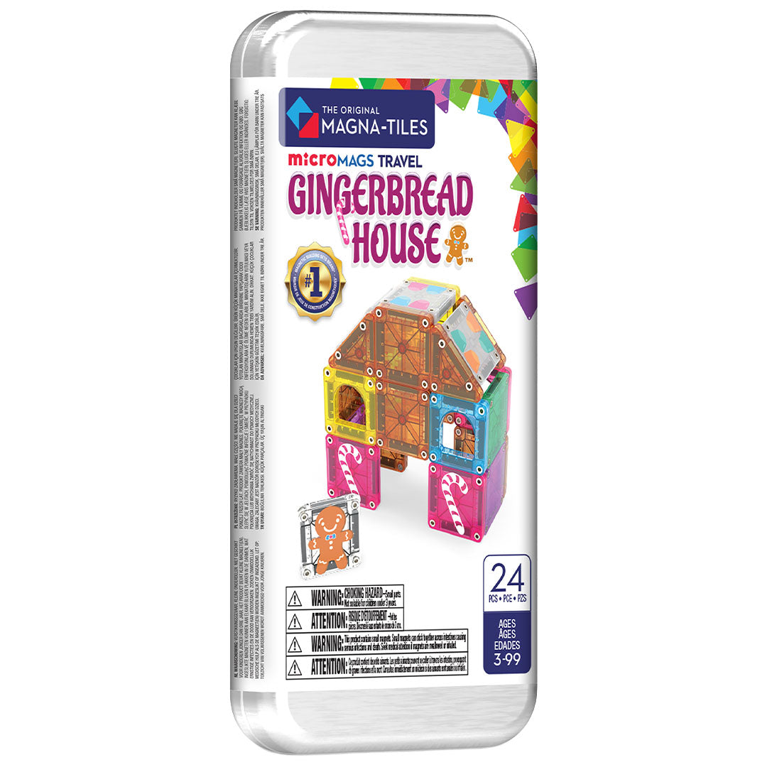 MAGNA-TILES® microMAGS Gingerbread House Travel Set 24 stuks
