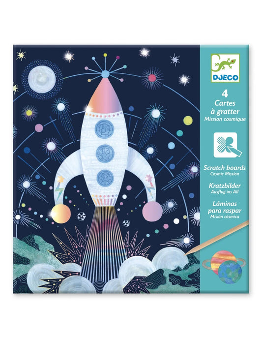 Djeco - Kraskaarten - Ruimtemissie