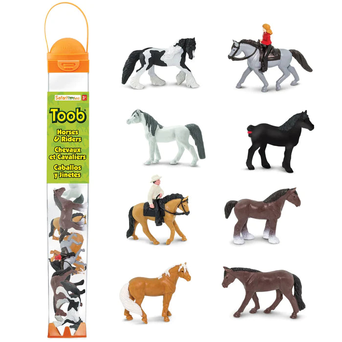 Safari LTD Toob Paarden en ruiters