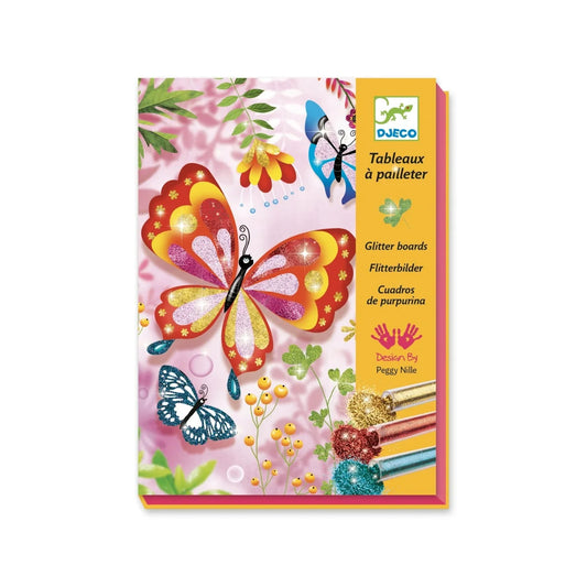 Djeco - Glitterschilderen - Vlinders en kleine beestjes