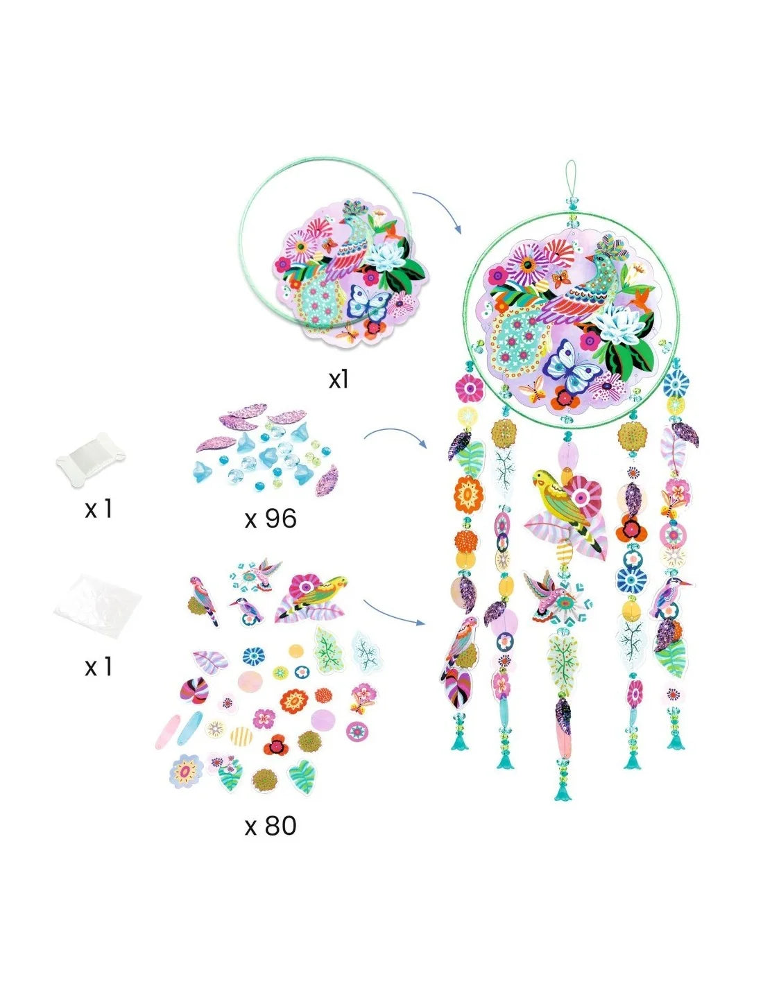 Djeco - DIY Zonnevanger maken - Paradijsvogel