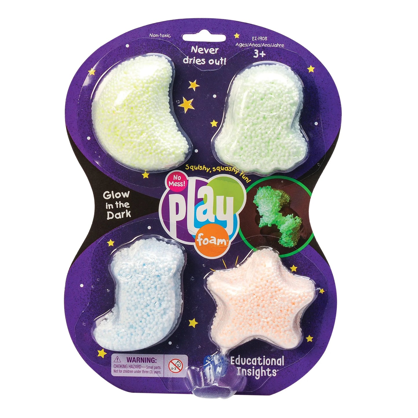 Learning Resources Playfoam glow in the dark 4 kleuren