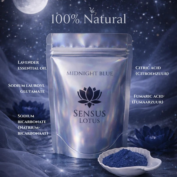 Sensus Lotus magisch badpoeder midnight Blue 60gr.