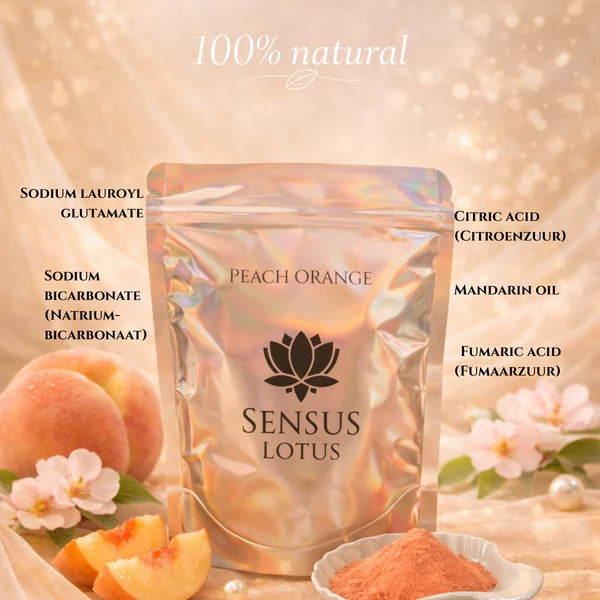 Sensus Lotus magisch badpoeder peach orange 60gr.