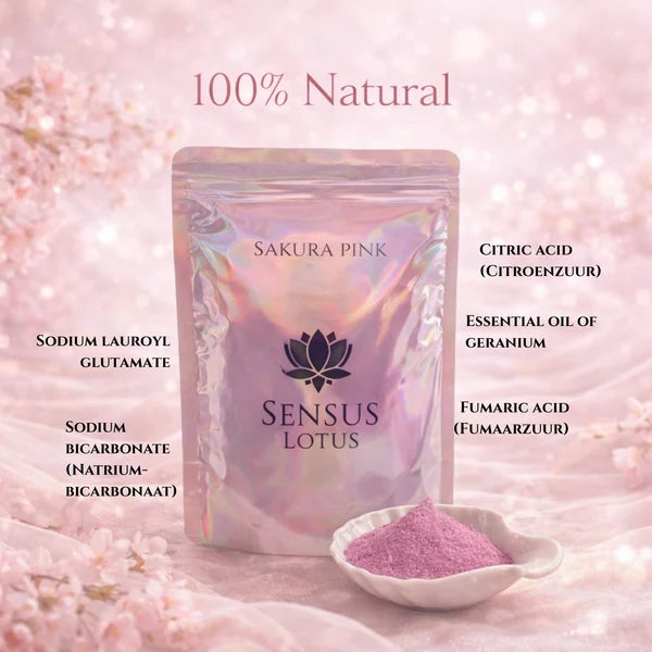 Sensus Lotus magisch badpoeder Sakura Pink 60gr.