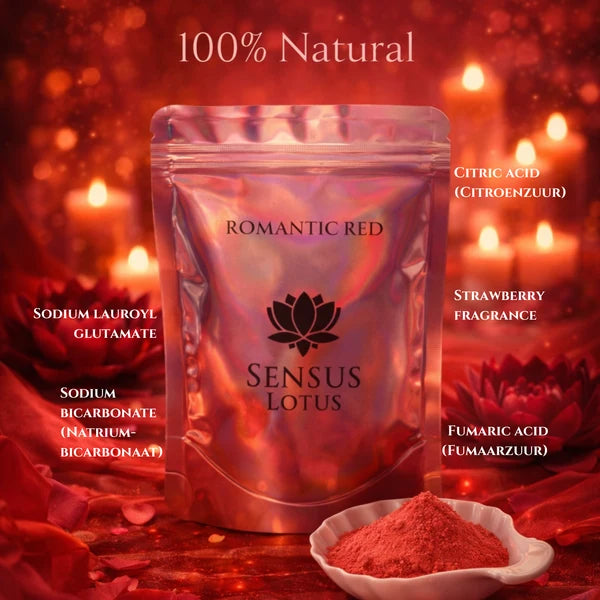 Sensus Lotus magisch badpoeder romantic red 60gr.