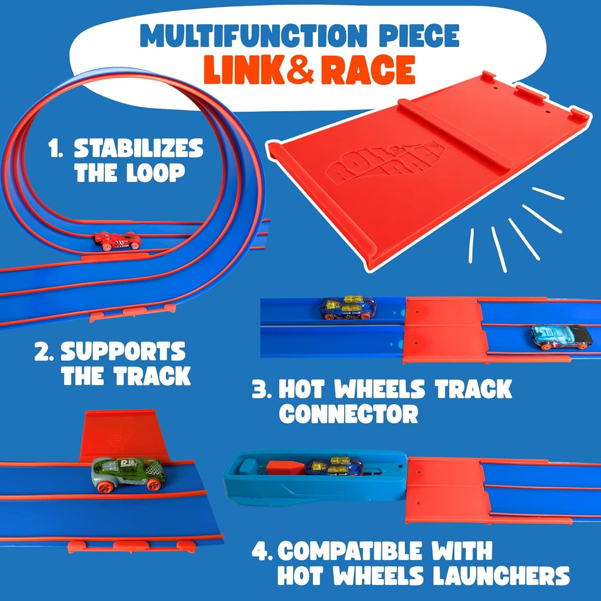 Roll & Race flexibele autobaan 400 cm