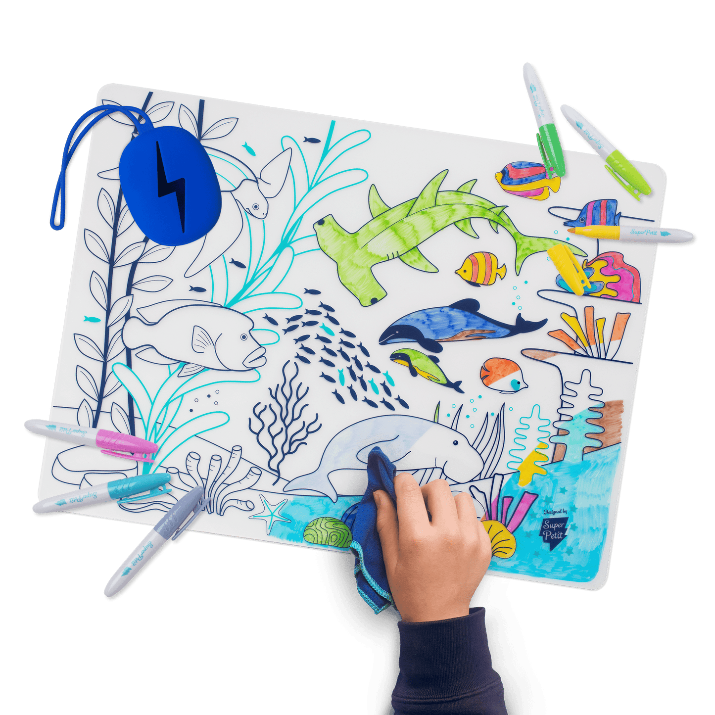 Super Petit herbruikbare microvezeldoek met silicone hoes