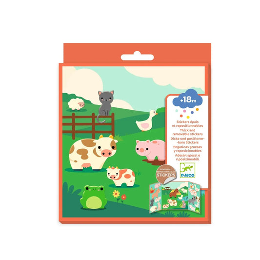 Djeco - Dikke stickers - Boerderijdieren