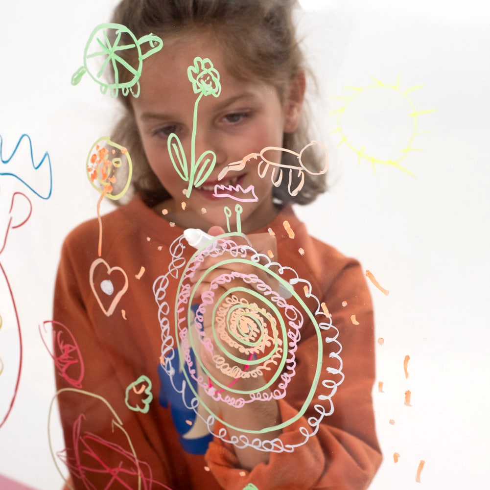 Super Petit | Uitwisbare waskrijtjes neon 5st.