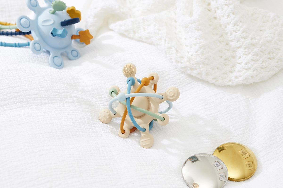 Tickit SiliSoft Fidget-Rammelaar – Neutrale tinten
