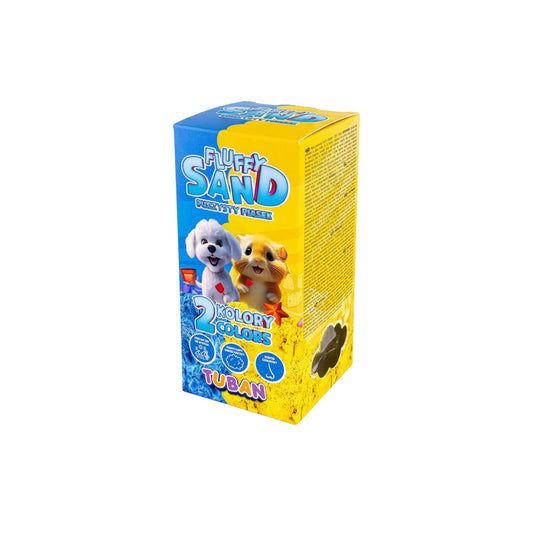 Tuban - Fluffy sand Blauw en geel 2x 70Gr.