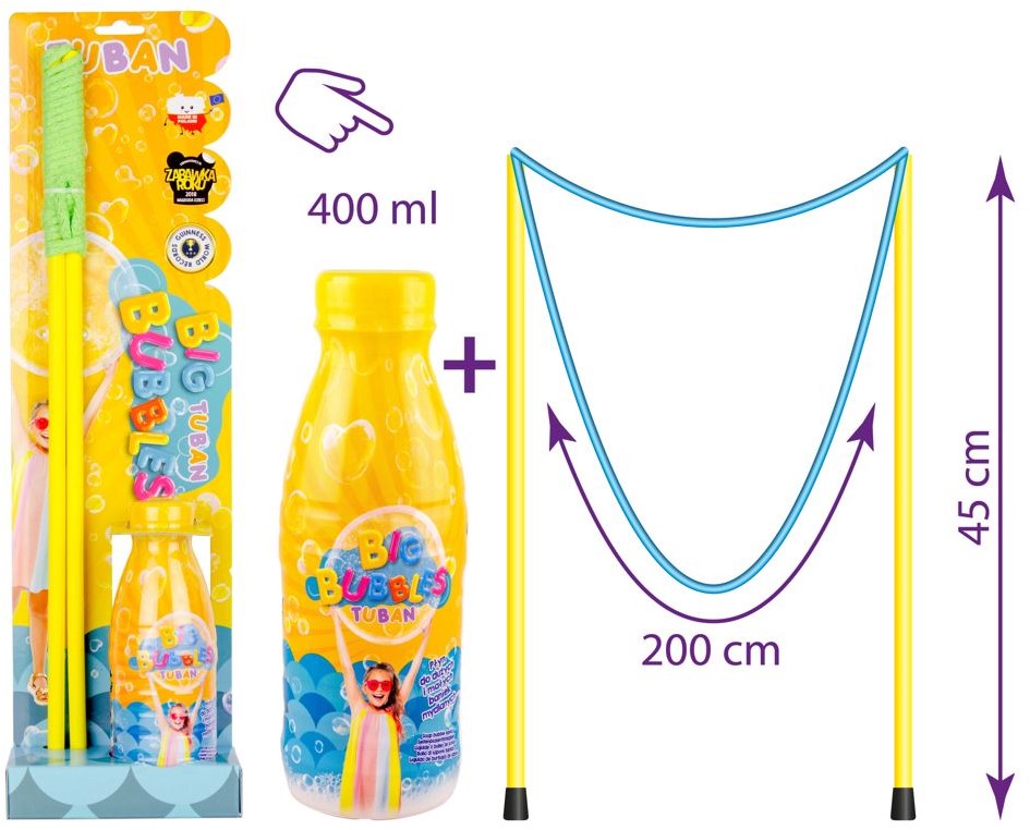 Tuban Giant Bubble Wand met 400ml vloeistof