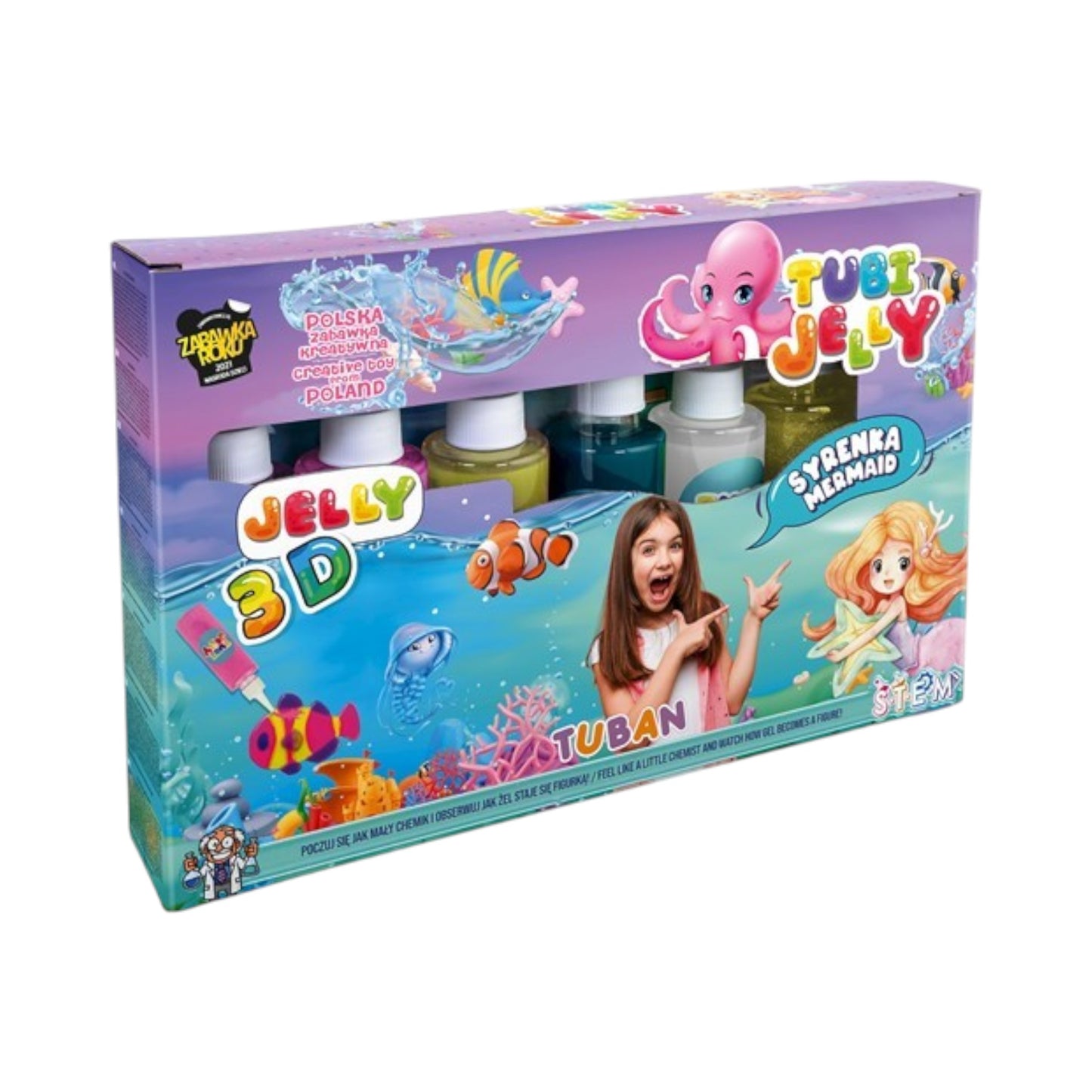 Tuban - Tubi Jelly mermaid - zeermeermin 6kleuren