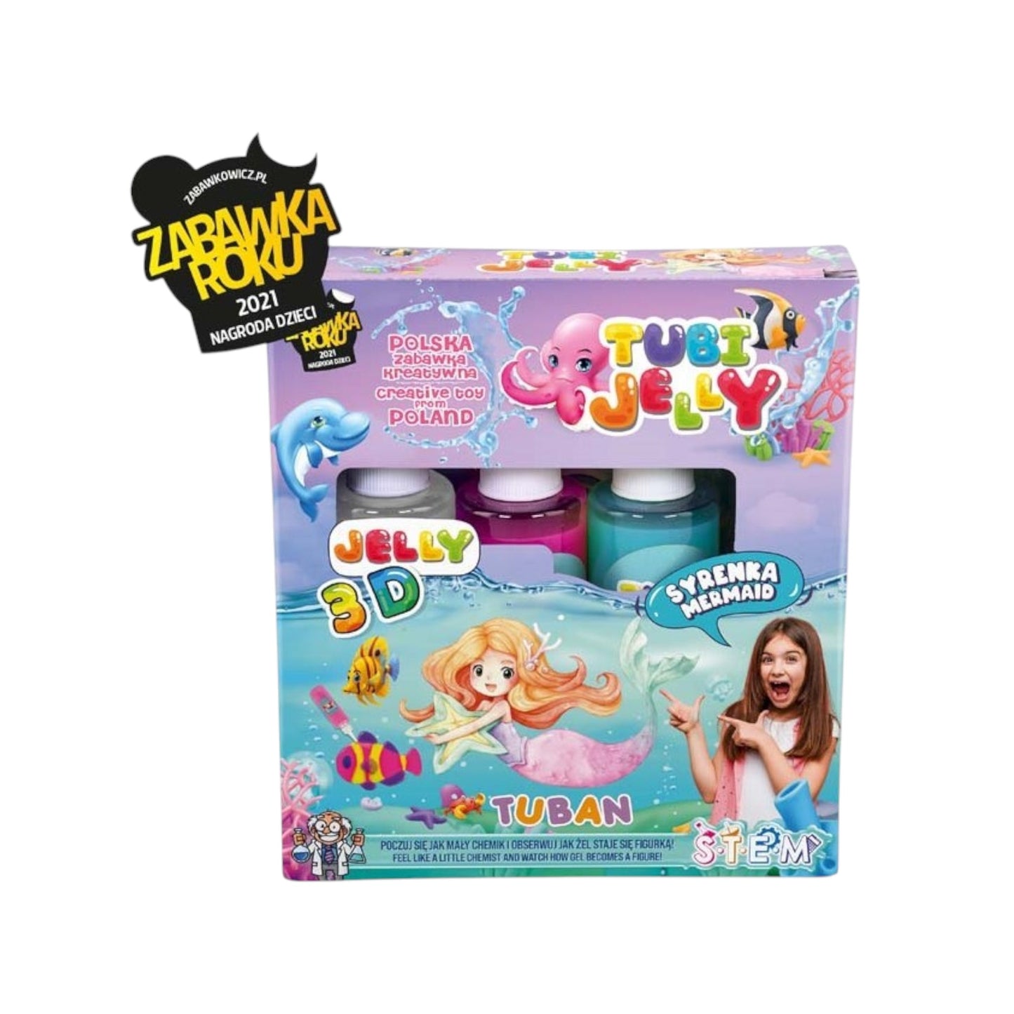 Tuban - Tubi Jelly mermaid - zeemeermin 3kleuren