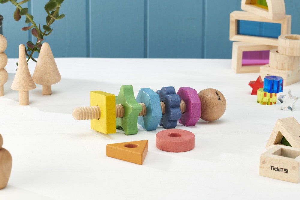 Tickit houten twister regenboog