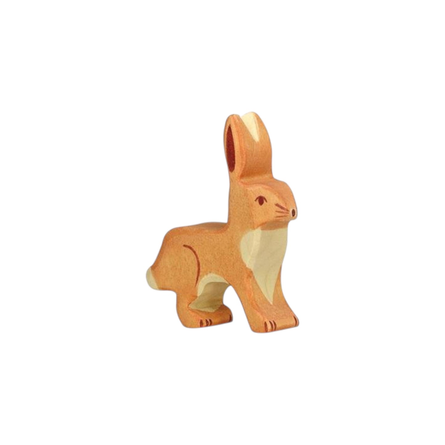 Holztiger houten speelfiguur haas