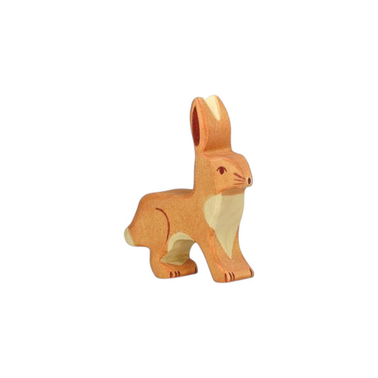Holztiger houten speelfiguur haas