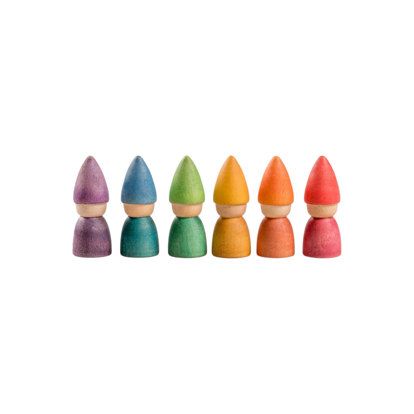Grapat | Rainbow tomtens | 6st.