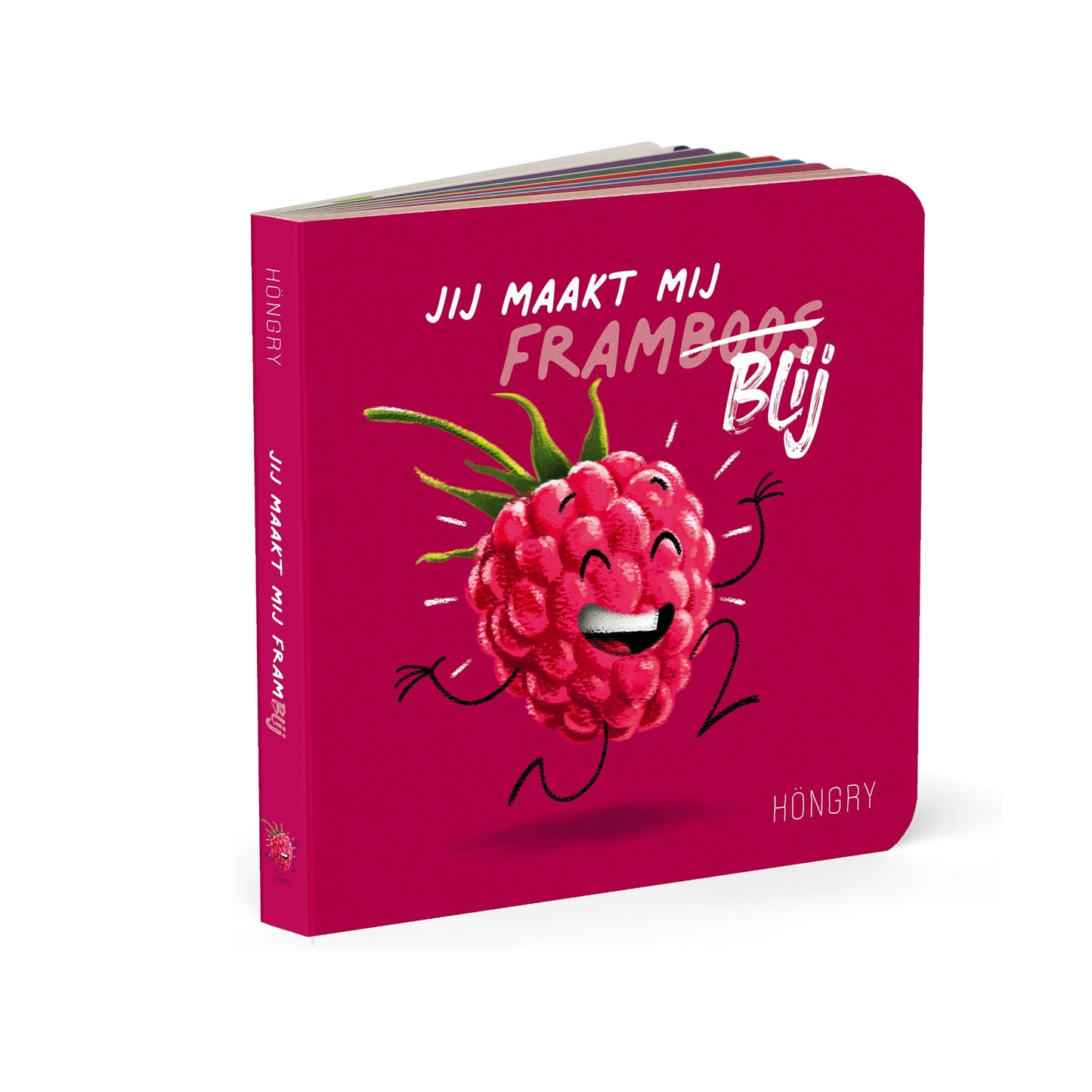 Höngry kartonboek ' Jij maakt me framblij'