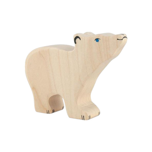Holztiger houten speelfiguur ijsbeer