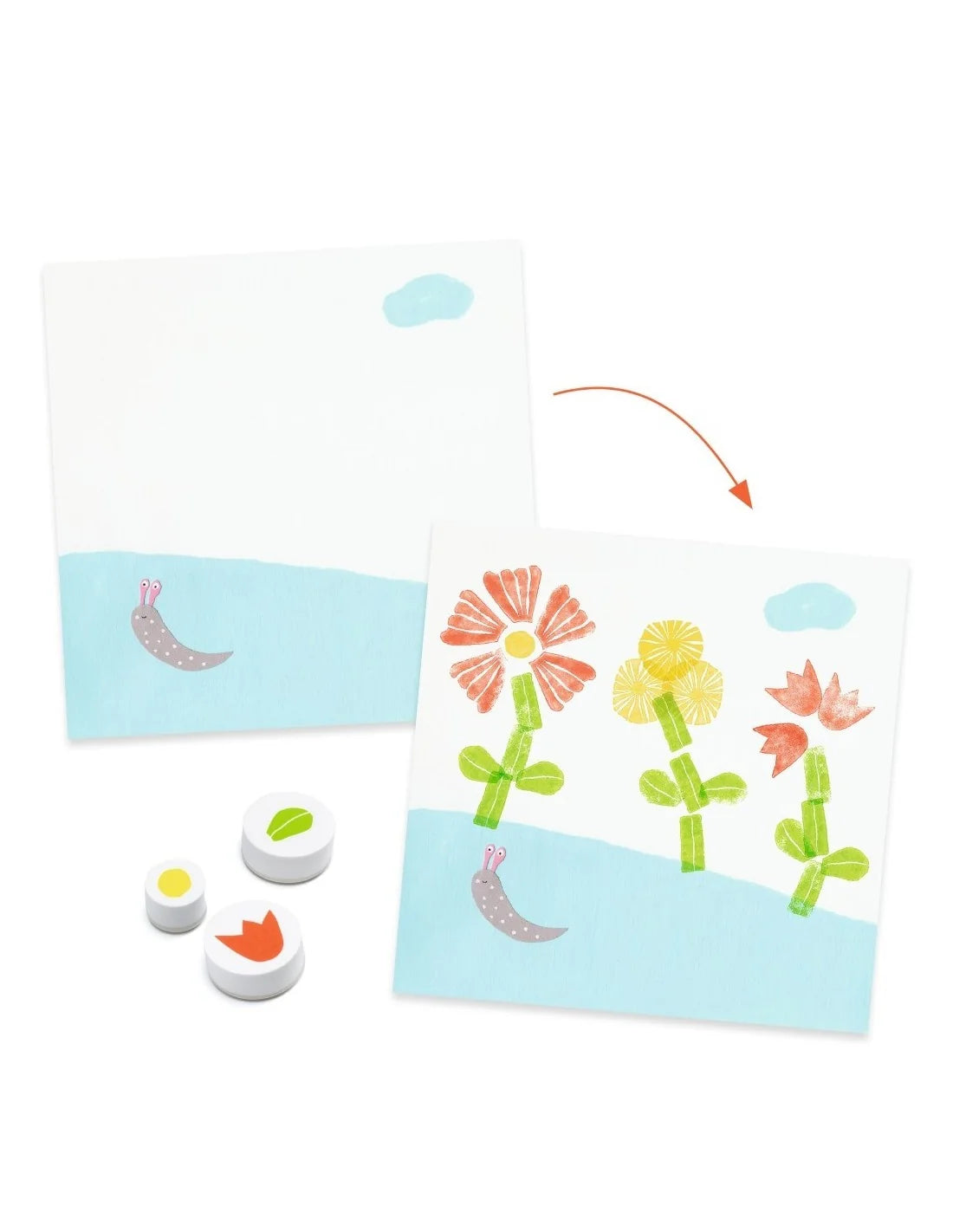 Djeco - Stempelset - Bloemen