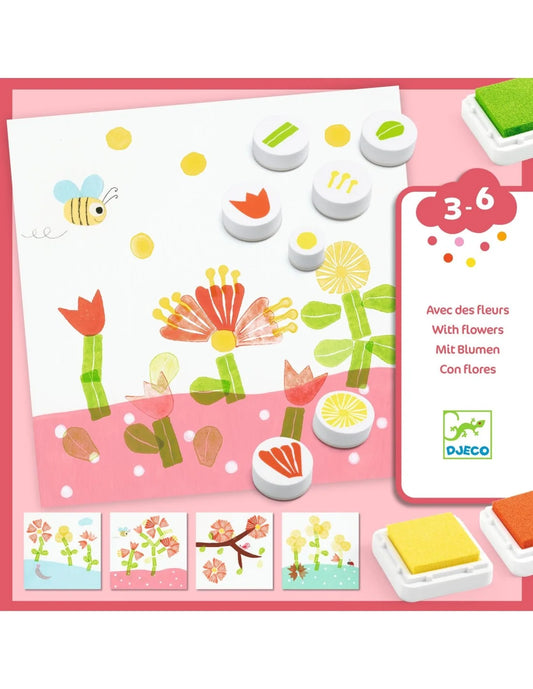 Djeco - Stempelset - Bloemen